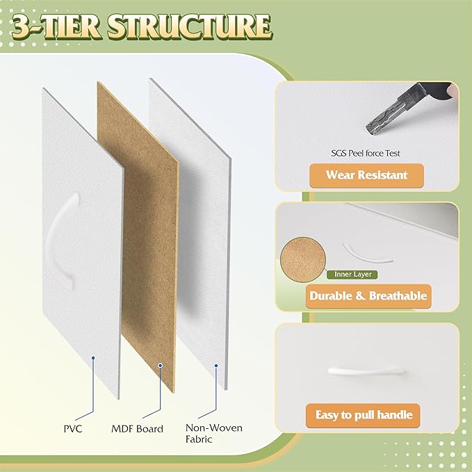 WLIVE 9-Drawer Dresser, Fabric Storage Tower - Image 6