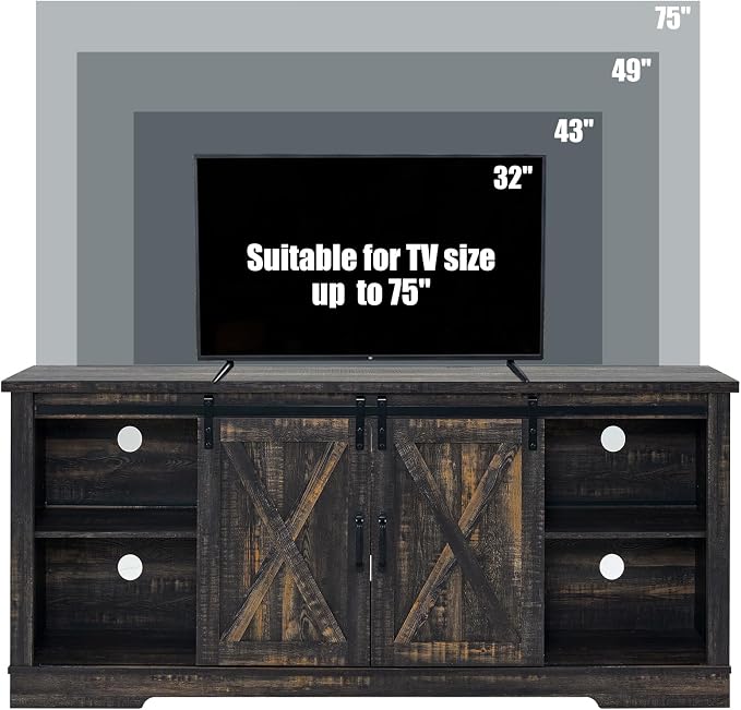 AMERLIFE 66" Farmhouse TV Stand - Image 7