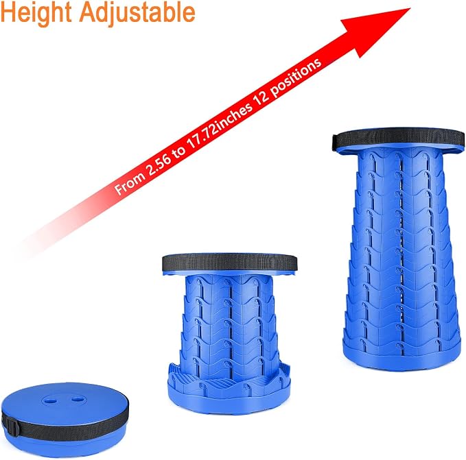Boreeman Upgraded Folding Stool Lightweight Yet More Sturdy - Image 4