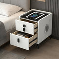 Smart Nightstand with 2 Drawers, with Fingerprint Lock Drawer, Nightstand with by QHRAY