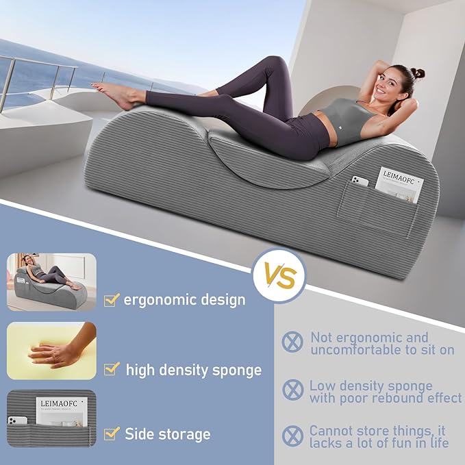 Yoga Chair Lounge for Adult, Ergonomic Chaise Lounge Chair - Image 6