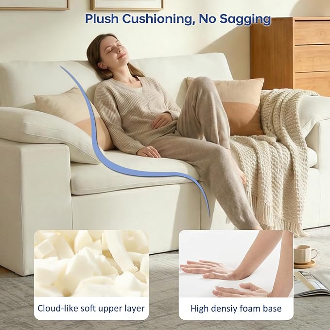 ANONER 110" Cloud Sectional Couches - Image 5