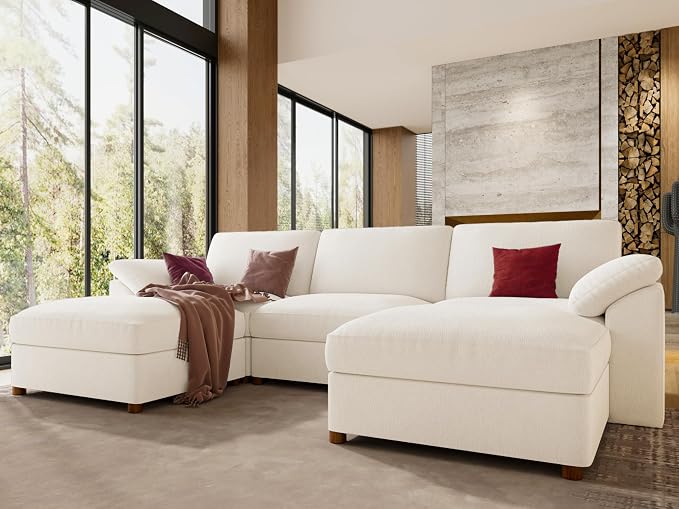EASE MOOSE Oversized U Shape Sectional Modular Sofa, Wide Deep seat Sectional - Image 3