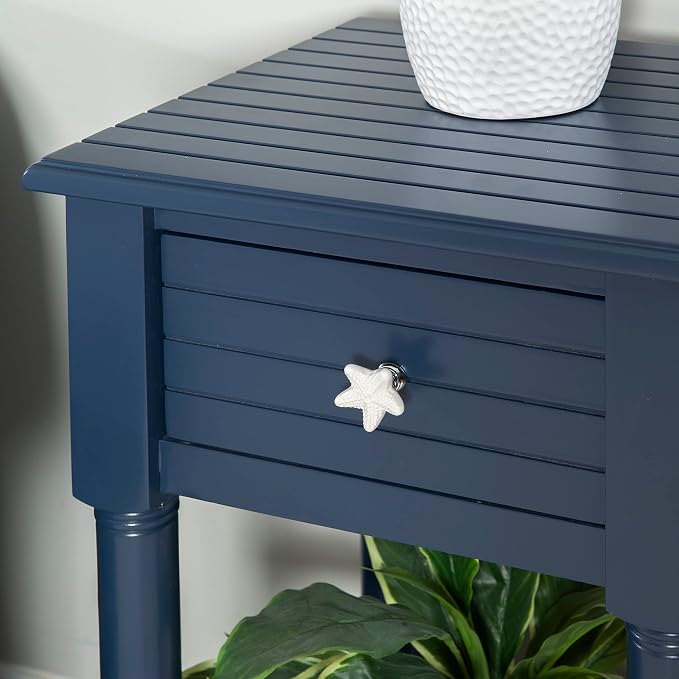 Linon Raleigh Navy Small Accent Table - Image 5