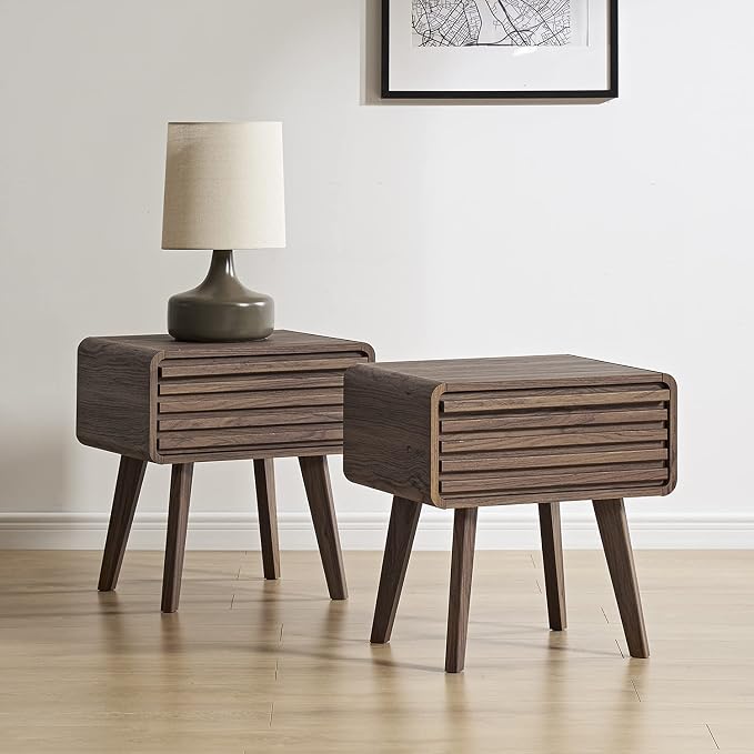mopio Ensley Mid Century Modern Side Table, Small Accent Tables by MopioInc