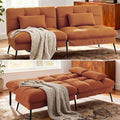 COMHOMA 72″ Futon Sofa Bed, Convertible Fabric Futons Couch by ComHoma