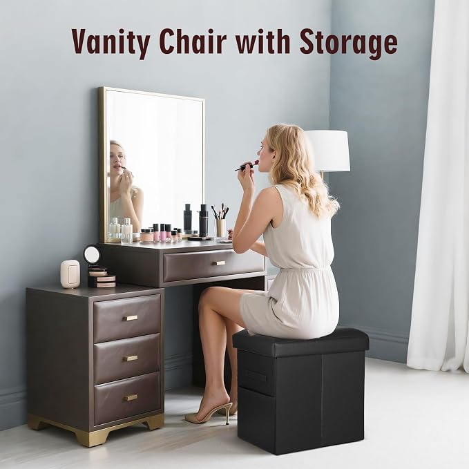 Storage Ottoman Foot Rest Stool - Image 2