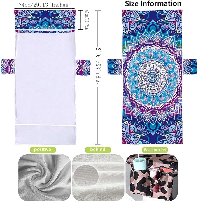 Irisbell Lounge Chair Towel Cover - Image 5