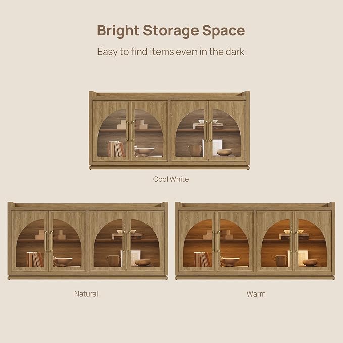 SICOTAS Sideboard Buffet Cabinet - Image 6