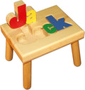 Damhorst Toys Personalized Wooden Child's Name Puzzle Stool Primary Colors by Damhorst+Toys+%26+Puzzles+Inc.