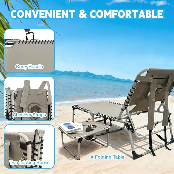 Backpack Sun Tanning Chair - Image 7