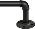 Zeerobee Curtain Rods for Windows 72 to 144, 1 Inch Industrial Wrap Around by zeerobee