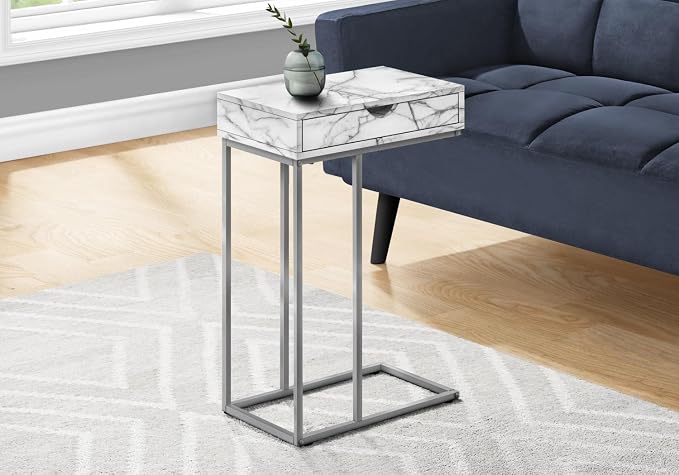 Monarch Specialties I 3772 Accent Table, Storage Drawer, Living Room - Image 2
