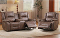 EBELLO Faux Leather Manual Recliner Sofa Set, 1 Seat Reclining Chair and a by EBELLO