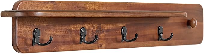 Alaterre Furniture Calais 36 Inch Wall Mount Coat Rack - Image 8