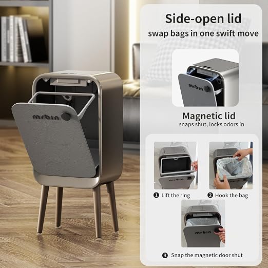 MRBIN Motion Sensor Trash Can Bathroom - Image 6