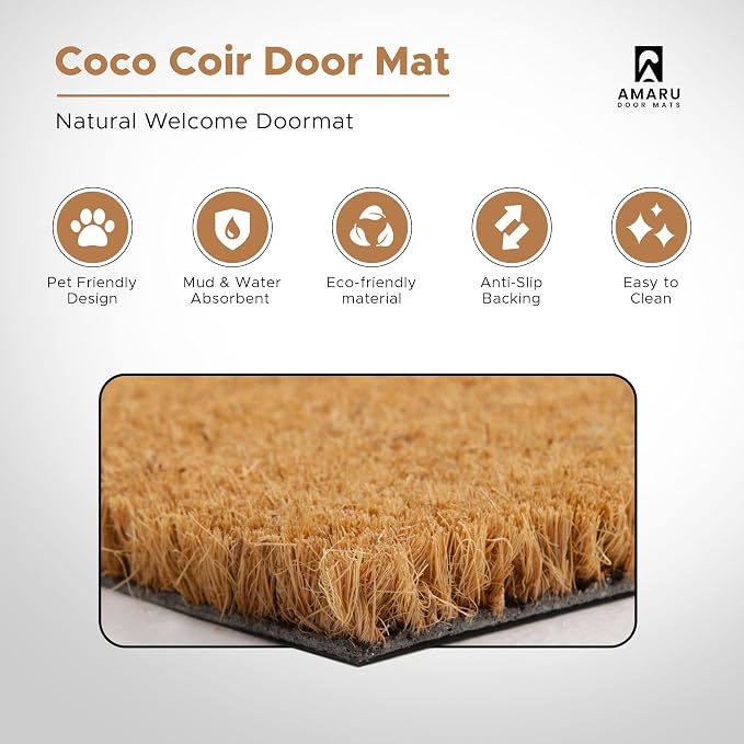 Colorful Birds - 17"x29" - Coir Door Mat - Welcome Mats - Image 3