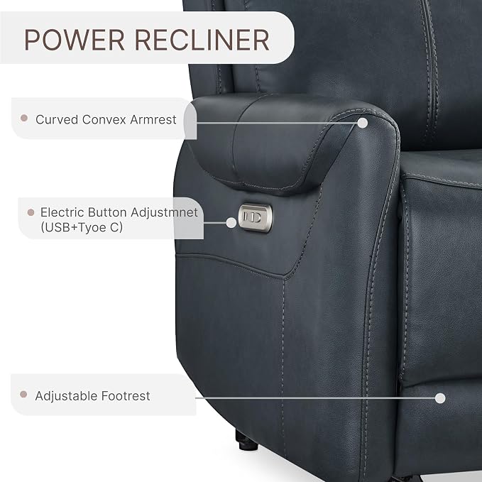 KISLOT Leather Recliner Chair for Adults Wall Hugger RV Recliner - Image 6