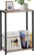 Homleke Narrow Side Table with Magazine Holder, Skinny End Table Perfect by Homleke