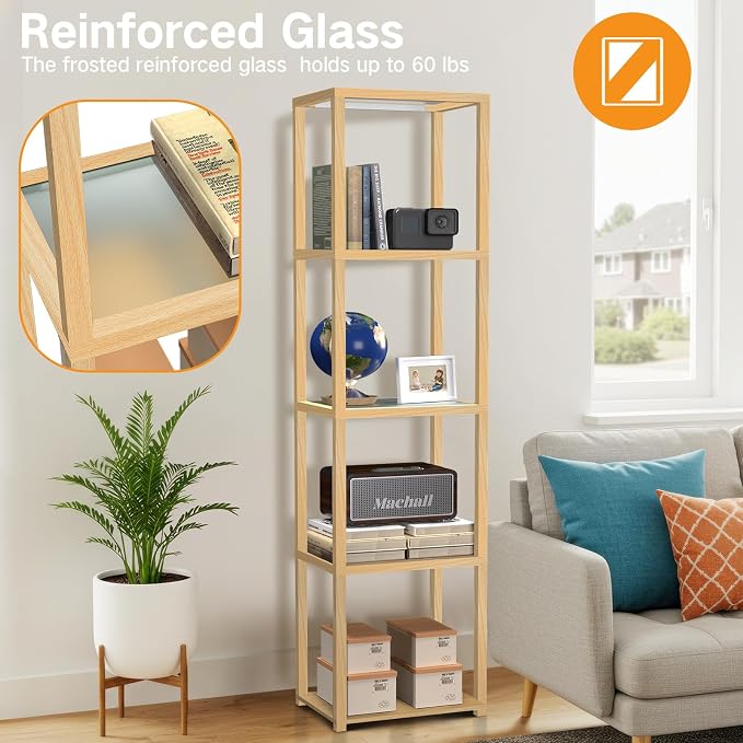 OUTON 67" Glass Display Shelf - Image 5