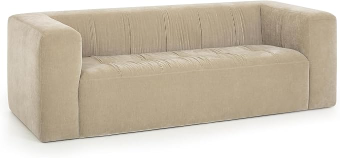 Pemberly Row Contemporary Upholstered Sofa, Upcycled Chenille, Sustainable - Image 3