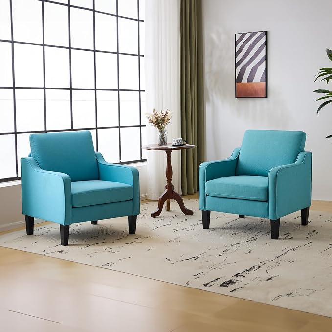 VINGLI Accent Chairs for Living Room Mid Century Modern Chair Sofa Chair - Image 7
