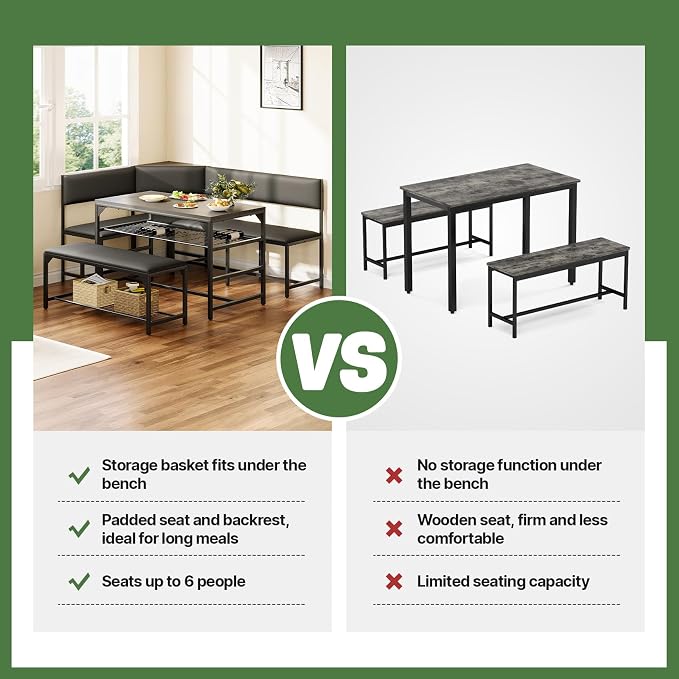 Concho Kitchen Breakfast Nook Table Set - Image 8