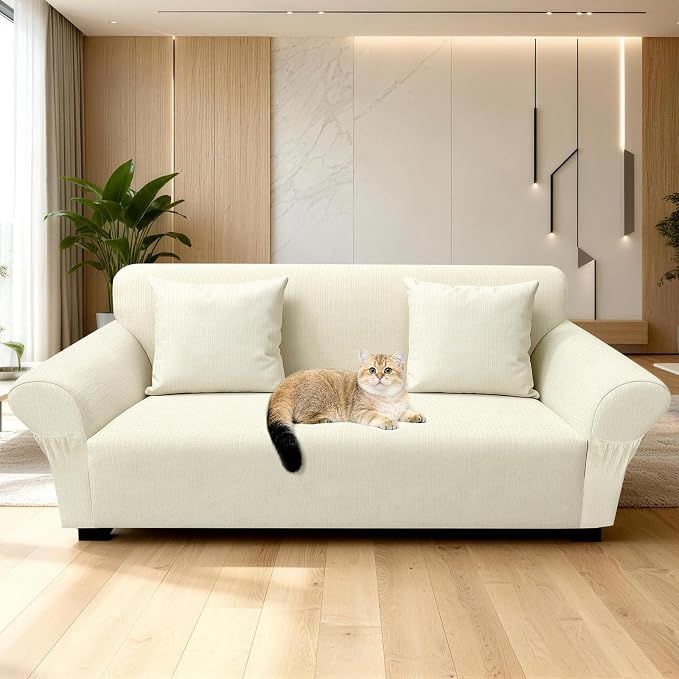 Loveseat Slipcover with 2 Pillow Cover - Image 7