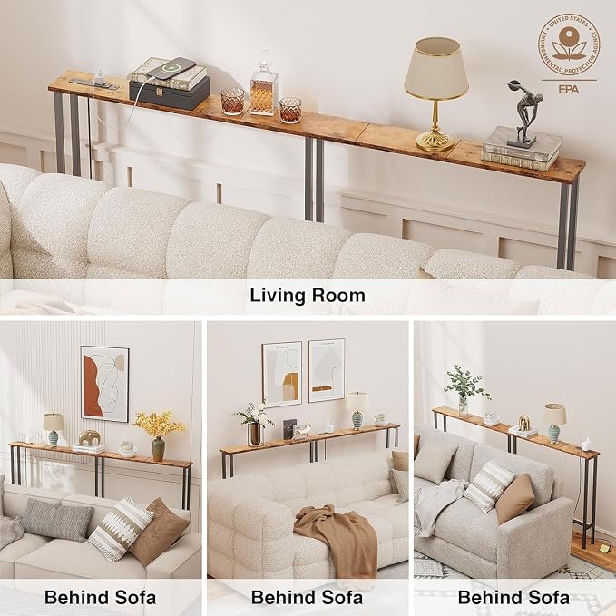 Keelian 78" Narrow Console Sofa Table - Image 3