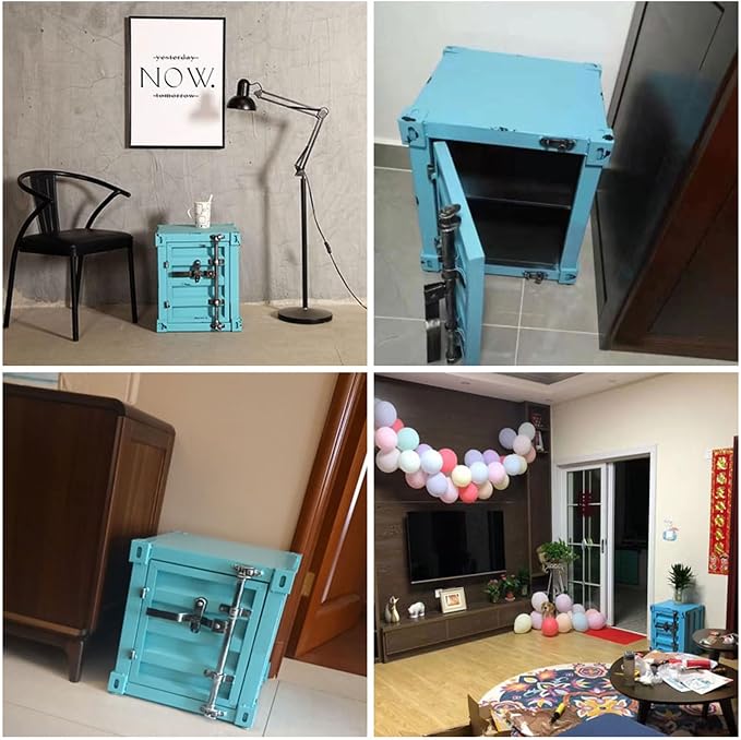 ZHAOYONGLI-End Tables Industrial Nightstand Table, New - Image 4