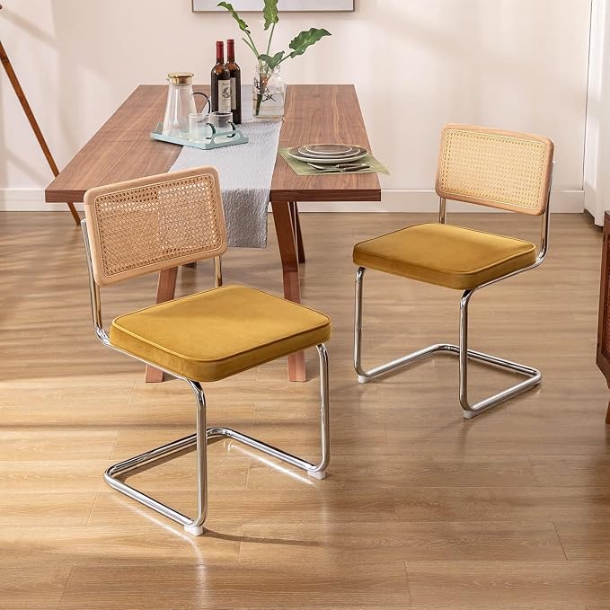 Zesthouse Rattan Dining Chairs Set of 6, Mid Century Modern Dining Room Chairs - Image 5