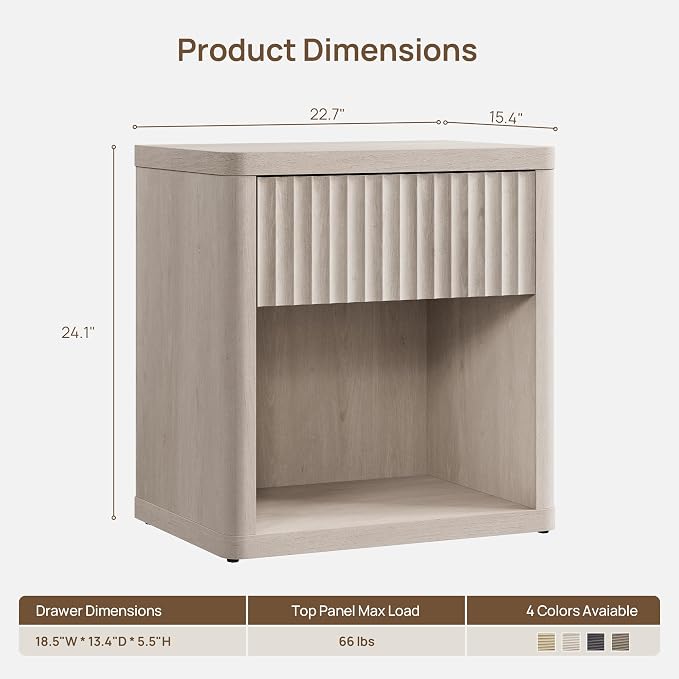 SICOTAS Night Stand Nightstand - Image 2