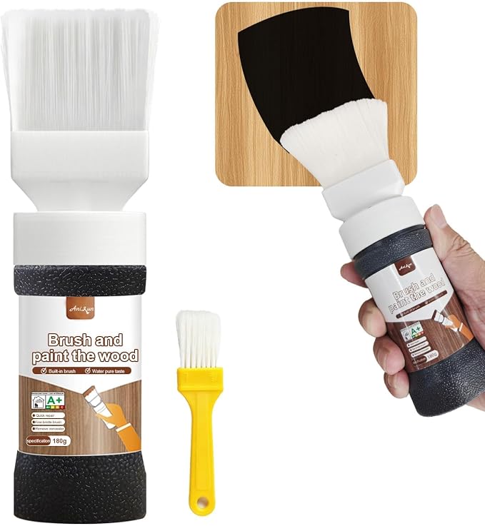 Black Paint, Touch-Up Paint for Furniture, No Sanding, Fast Drying, Water Based by Anirun2-in-1PaintBrushRevolution