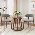 COLAMY Wooden Dining Room Chairs Set of 2, Modern Upholstered Fabric Dining by COLAMYHOME