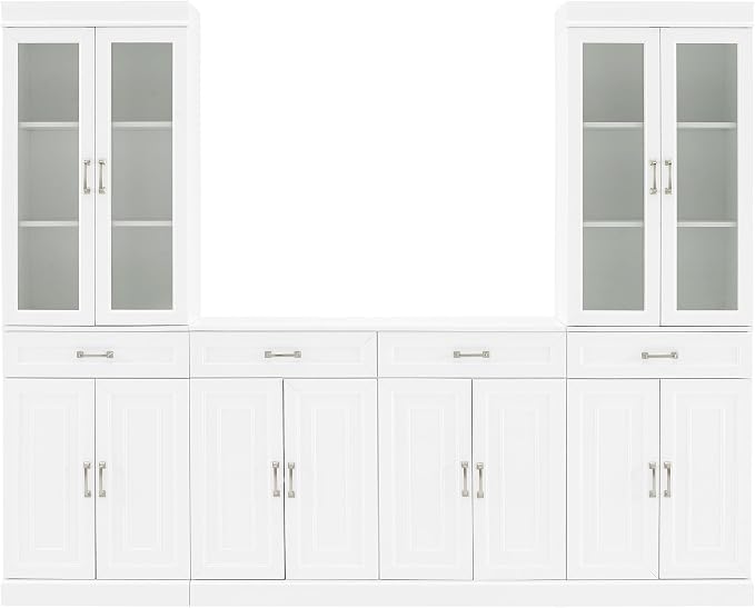 Crosley Furniture Stanton 3-Piece Sideboard Buffet Cabinet and Glass Door - Image 4