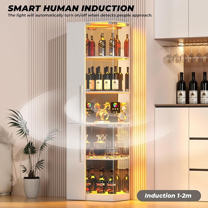 VersionTECH. Glass Display Cabinet - Image 3