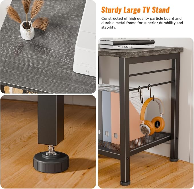 Furologee TV Stand for TVs up to 65 Inch, Entertainment Center - Image 7