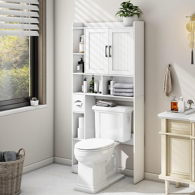 Vabches Over The Toilet Storage Cabinet, Farmhouse Storage Cabinet Over Toilet - Image 7