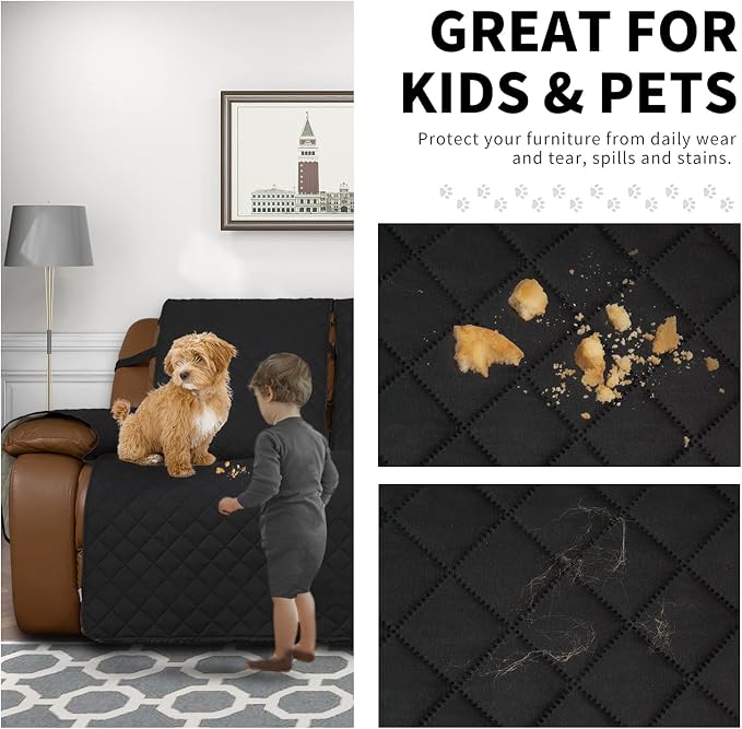 Easy-Going Loveseat Recliner Cover, Reversible Couch Cover - Image 3
