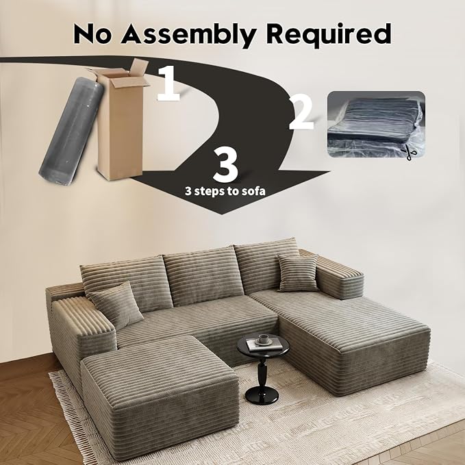 107.5"Cloud Modular Sectional Couch - Image 5