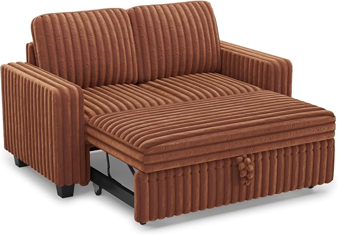 Belffin Corduroy Sectional Sleeper Sofa - Image 9