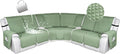 HDCAXKJ 100% Waterproof Reclining Sectional Couch Covers L Shape Recliner Sofa by HDCAXKJ