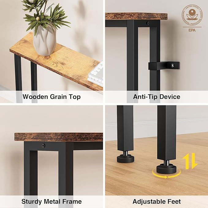 Keelian 63" Sofa Table Narrow Long - Image 4