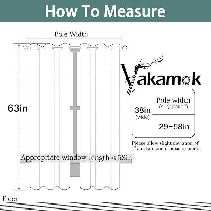 Yakamok Room Darkening Grommet Window Drapes Thermal Insulated Light Blocking - Image 7