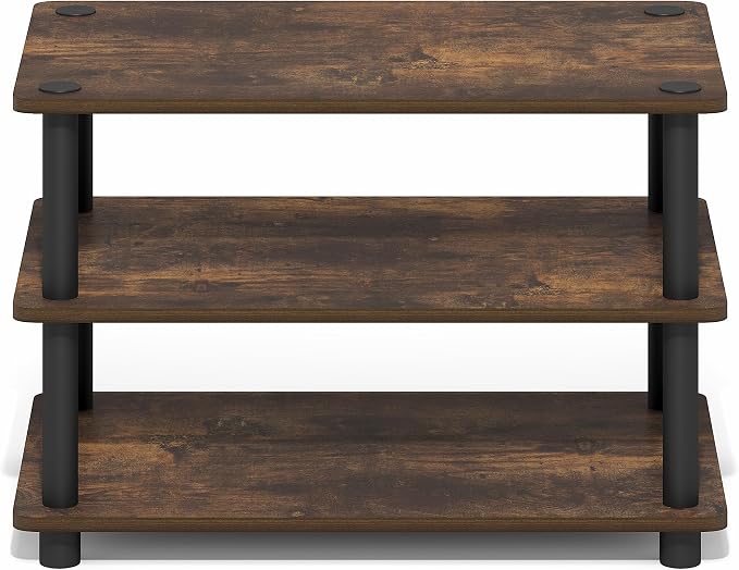 Furinno Turn-N-Tube TV Stand, 3-Tier Corner Entertainment Center - Image 7