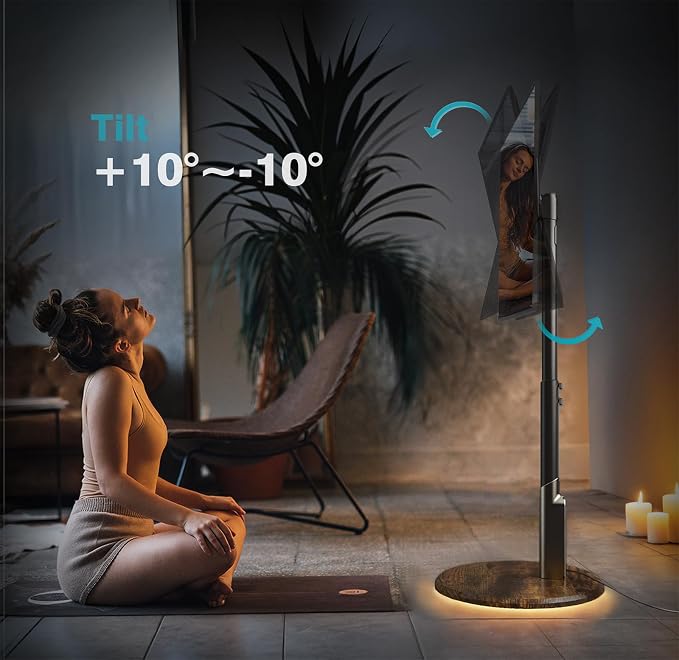 Mobile TV Stand with Power Outlet, Rolling TV Cart - Image 3
