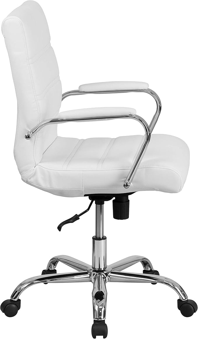 Flash Furniture Whitney Mid-Back Swivel LeatherSoft Desk Chair - Image 6