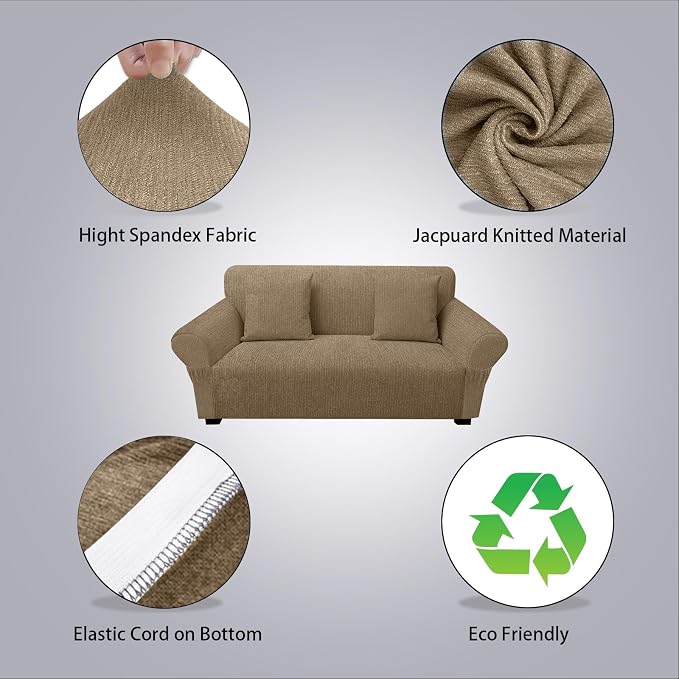 Loveseat Slipcover with 2 Pillow Cover - Image 2