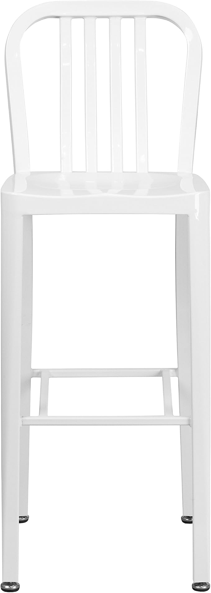 Flash Furniture Commercial Grade 30" High White Metal Indoor-Outdoor Barstool - Image 8