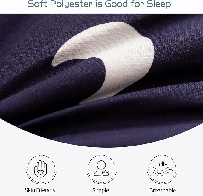 MAXYOYO Navy Star Futon Mattress, Padded Japanese Floor Mattress Quilted - Image 7